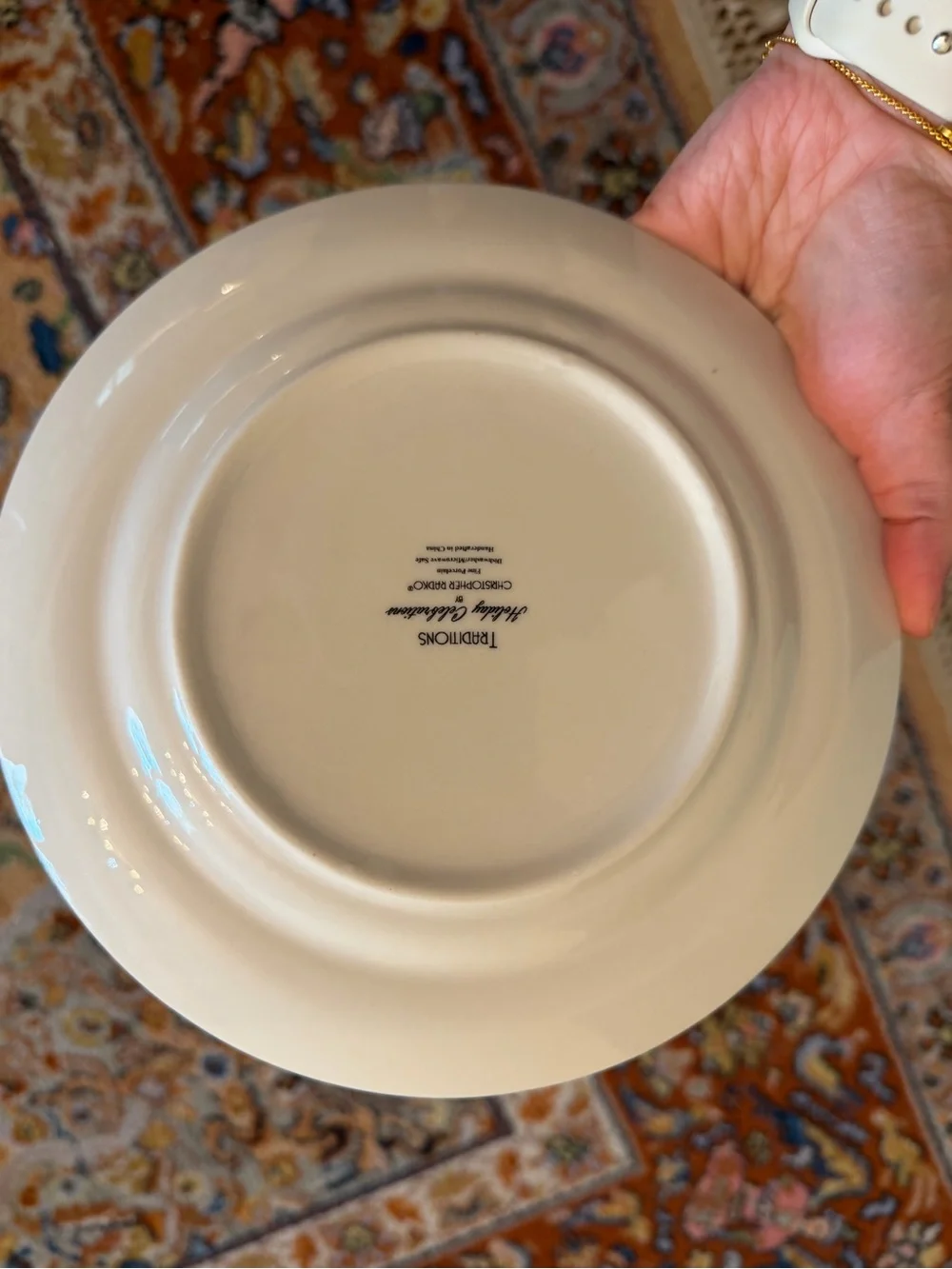 Traditions by Christopher Radko salad plates